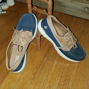 Skechers Navy Dockers Goga Mat Shoes